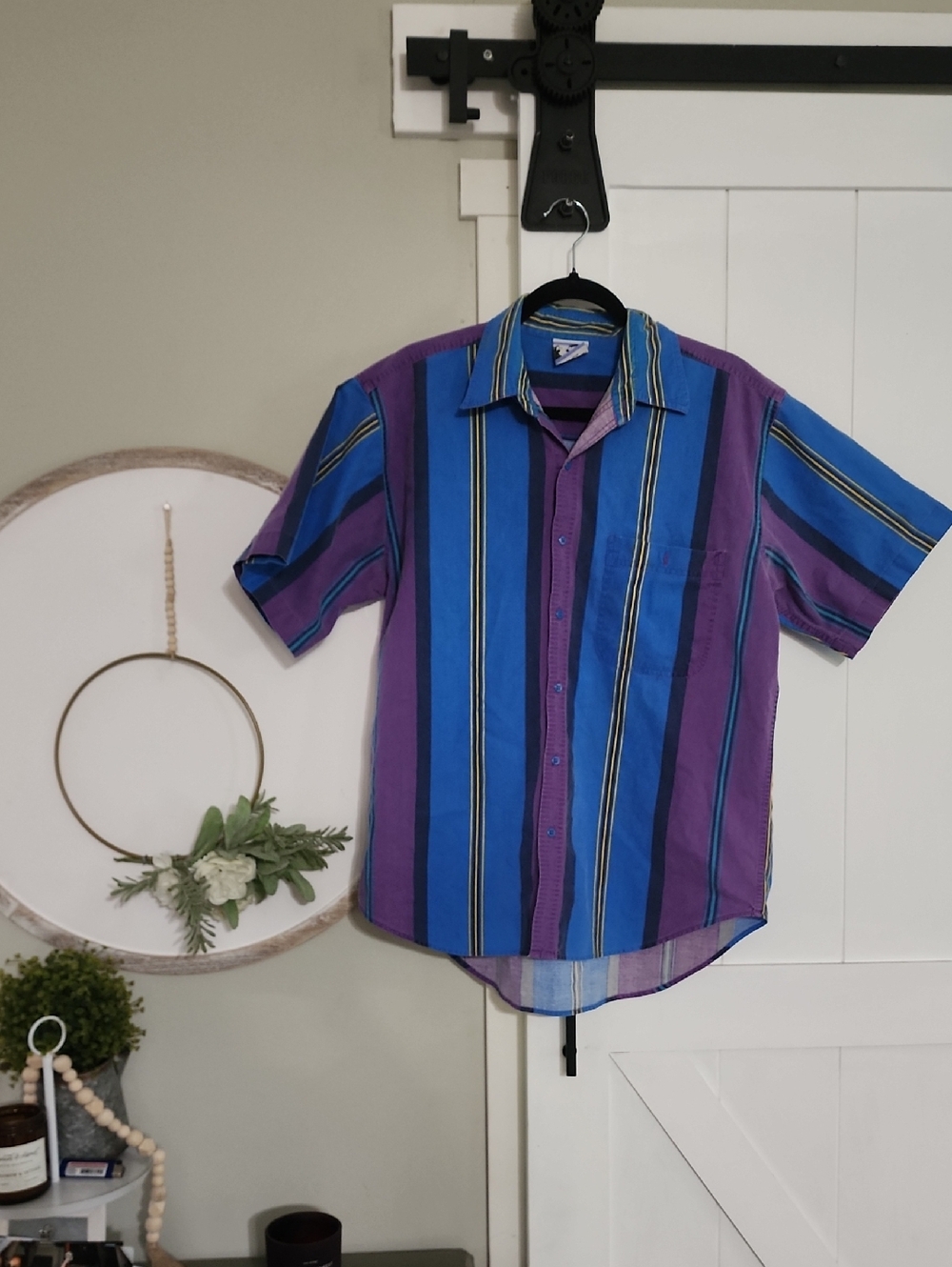 Mens Vintage 90's Western Button Down Shirt Todays News